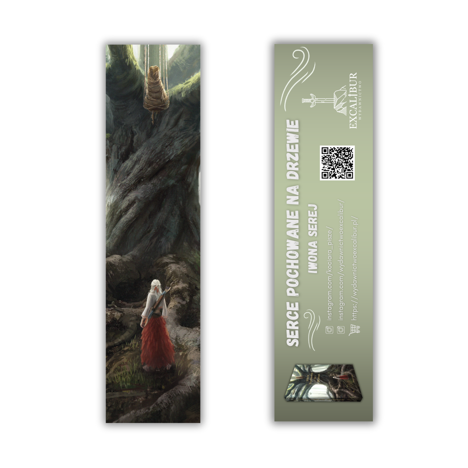 Zakładka Serce pochowane na drzewie Iwona Serej