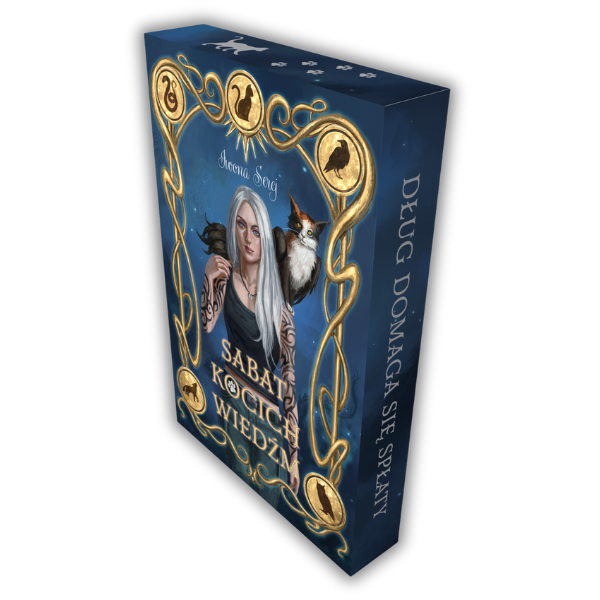 okładka z malowanym brzegiem sabat kocich wiedźm iwona serej