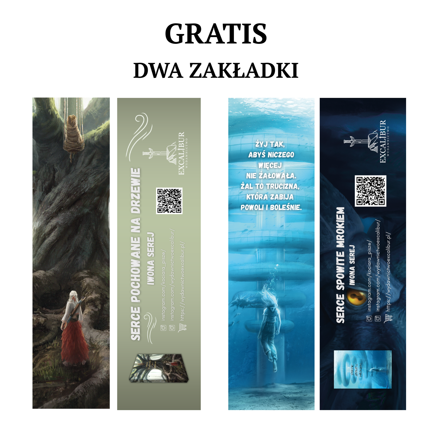 Serce pochowane na drzewie + Serce spowite mrokiem + Sabat Kocich Wiedźm - Iwona Serej - obrazek 2