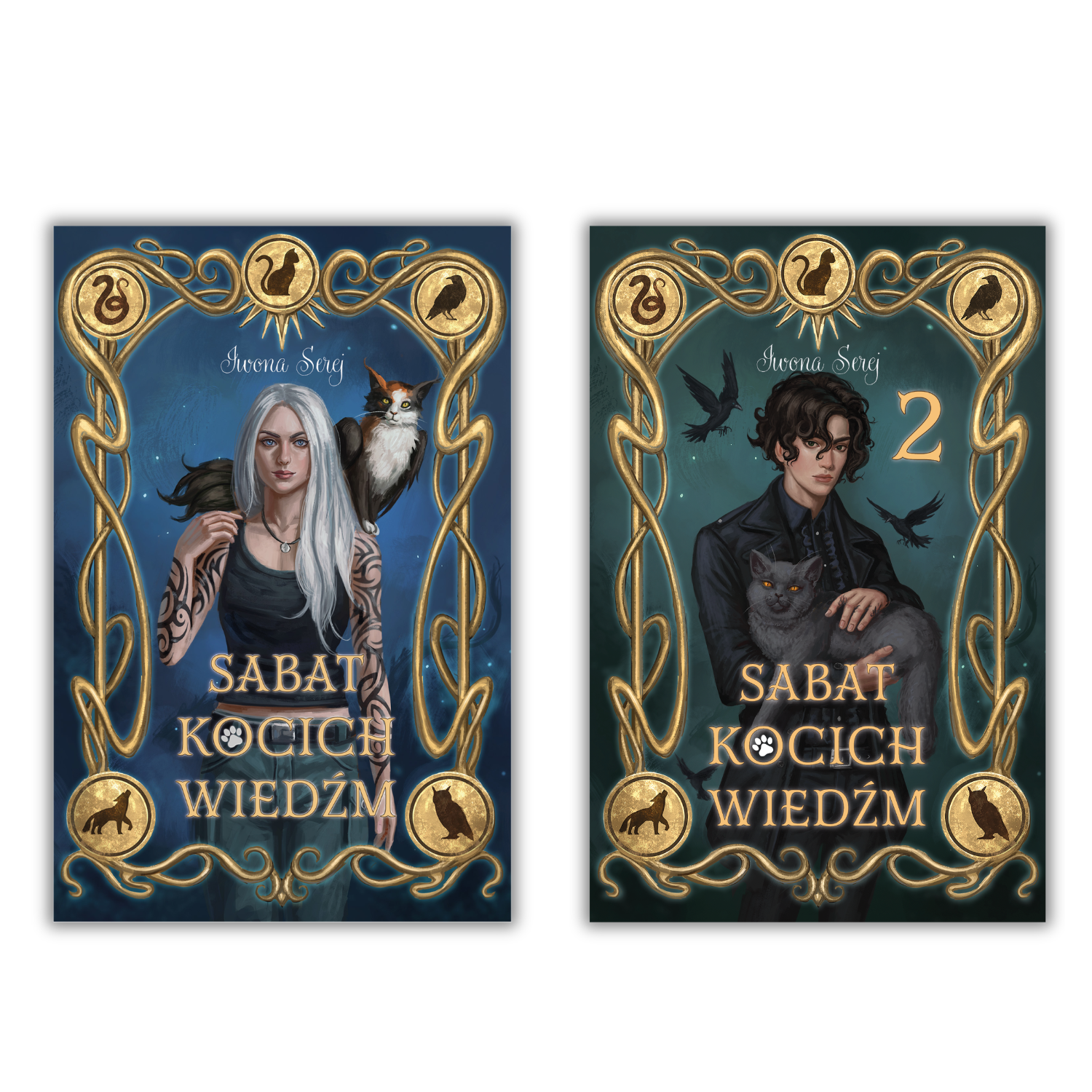 SABAT KOCICH WIEDŹM - TOM 1 + TOM 2 - Iwona Serej